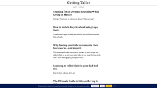 Thumbnail of gettingtall.com