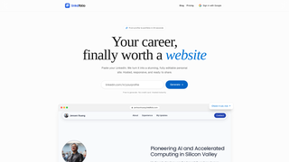Screenshot of linkdfolio.com