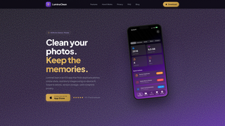 Screenshot of luminaclean.app