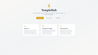 Screenshot of templehub.app