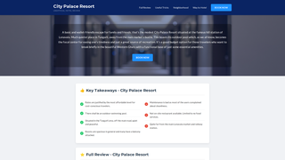 Thumbnail of citypalaceresort.com