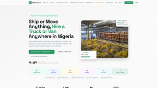 Screenshot of nijatrucks.com