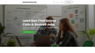 Screenshot of snizermarketing.com