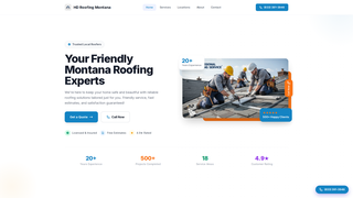Screenshot of hdroofingmontana.com