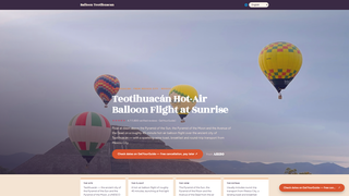 Screenshot of balloonteotihuacan.com