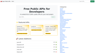 Thumbnail of openpublicapis.com