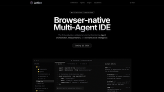 Screenshot of latticeide.com