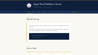 Screenshot of kingswordpublisherschurch.org