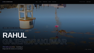 Screenshot of rahulgajendrakumar.com