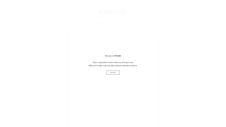Screenshot of letterunsaid.com