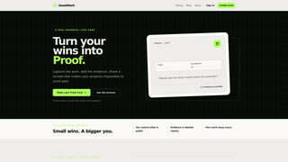Screenshot of goodworkapp.io