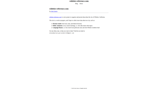 Thumbnail of whittier-reference.com