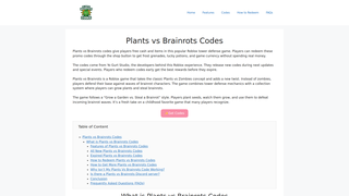 Thumbnail of plantvsbrainrotcodes.com