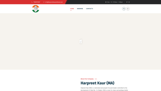 Screenshot of harpreetkaurpolitician.com