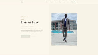 Screenshot of hassanfaye.com