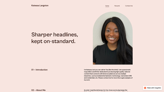 Screenshot of kateasalangston.com
