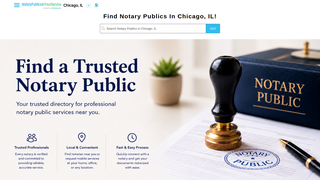 Screenshot of notarypublicsatyourservice.com