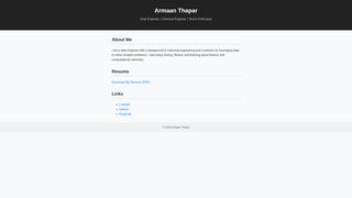 Thumbnail of armaanthapar.com