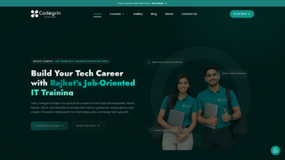 Screenshot of codegrinitacademy.com