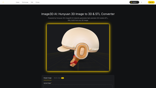 Screenshot of aiimageto3d.com