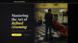 Screenshot of johnson-barbers.com