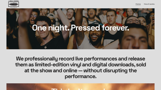 Screenshot of iwasthererecords.com