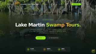 Screenshot of champagnesswamptour.com
