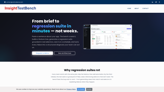 Screenshot of insighttestbench.com