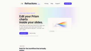 Screenshot of refractions.app