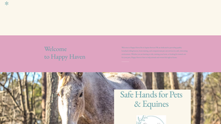 Screenshot of happyhavenfarm.net