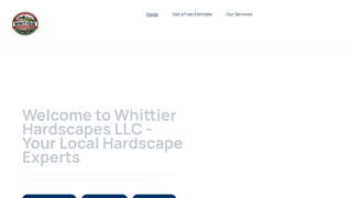 Screenshot of whittierhardscapes.com