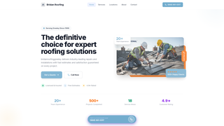 Screenshot of bridanroofinggreeley.com