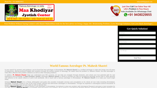 Thumbnail of maakhodiyarjyotish.com