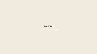 Screenshot of saishnu.com