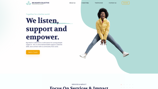 Screenshot of bigheartscollective.org