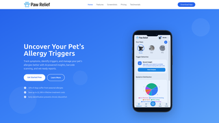 Screenshot of pawrelief.app