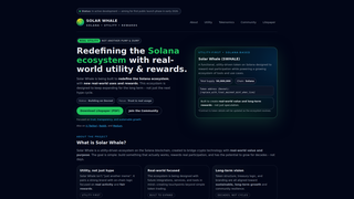 Screenshot of solarwhale.io
