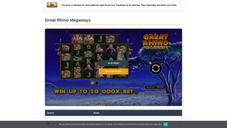 Thumbnail of greatrhino-megaways.com