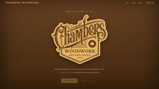 Screenshot of chamberswoodwork.com
