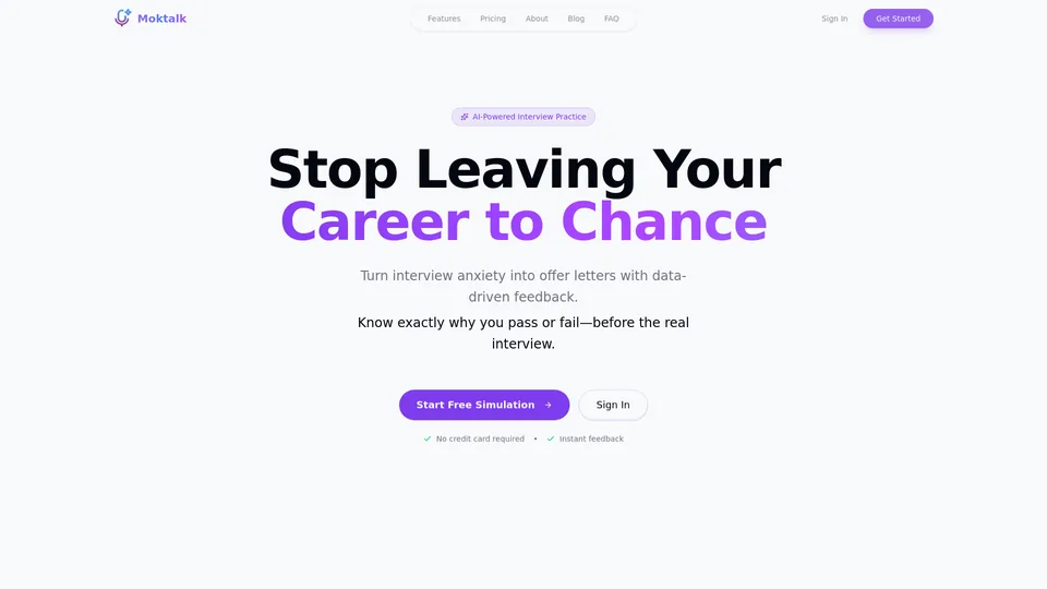 Screenshot of moktalk.com
