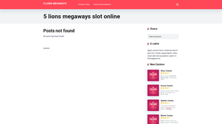 Thumbnail of 5lions-megaways.net
