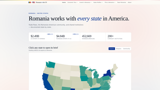 Screenshot of romaniaintheus.com