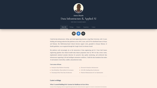 Screenshot of iam-amos.io
