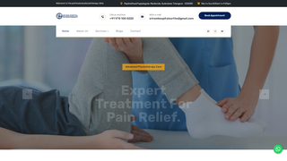 Screenshot of sriramphysiotherapyclinics.com