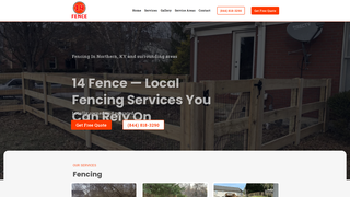 Screenshot of 14fence.com