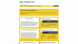 Thumbnail of solar-markets.com
