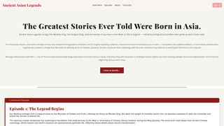 Screenshot of ancientasianlegends.com