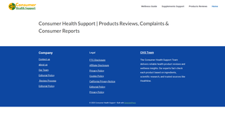 Thumbnail of consumerhealthsupport.com