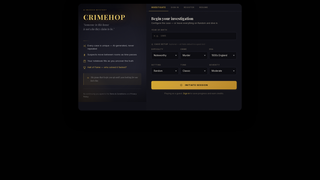 Screenshot of crimehop.com