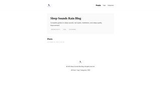 Thumbnail of sleepsoundsrain.com